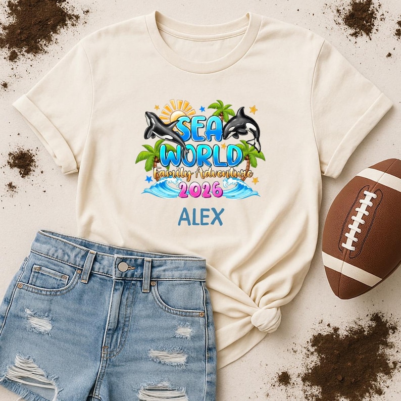 Custom Sea World Family Adventure 2026, Family Sea World Shirts, Sea World Family Vacation Tee, Family Cruise Shirts,Cruise Trip Group Shirt imagem 4