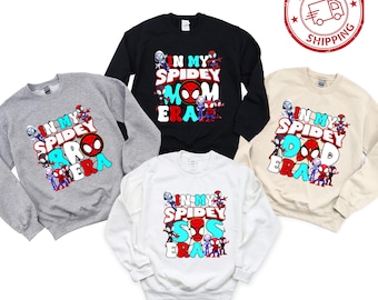 Disney Spider Mama Birthday Sweatshirt, In My Spidey Mom Era Sweat, Spider Mommy Shirt, Spider Dad T-Shirt, Mom Birthday Gift