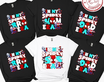 Disney Spider Mama Birthday Tee, In My Spidey Mom Era T-Shirt, Spider Mommy Shirt, Mother's Day Shirt, Spider Dad T-Shirt, Mom Birthday Gift