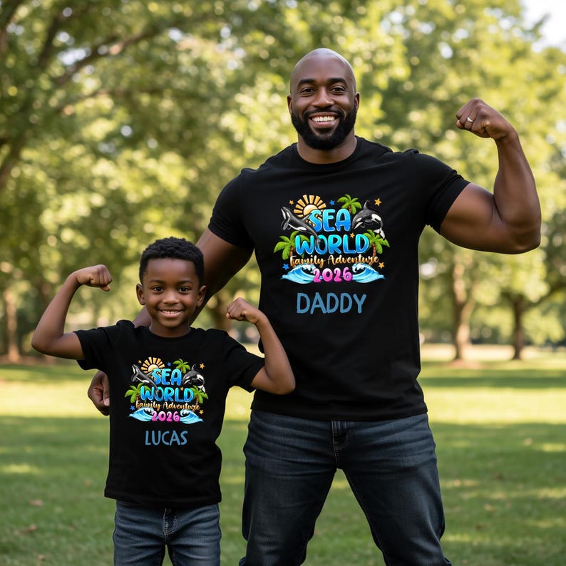 Custom Sea World Family Adventure 2026, Family Sea World Shirts, Sea World Family Vacation Tee, Family Cruise Shirts,Cruise Trip Group Shirt imagem 3