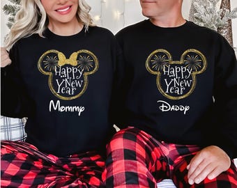 Disney Happy New Year 2026 Sweatshirt, Disney Happy New Year 2026, Disney Family Sweater, Minnie Christmas Sweat, Disneyland Christmas Tee