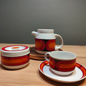 Porcelain series Arzberg 3000 - Sicilia / Kahla / Hutschenreuther designed by Hans Theo Baumann retro / vintage
