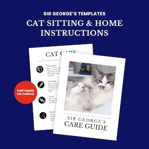 猫の世話マニュアルと家庭でのケア手順のテンプレート