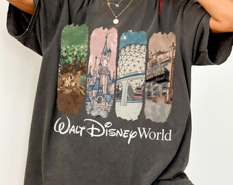 Comfort Color® Retro Walt Disneyworld Shirt, Disney 2026 Trip Tee, Vintage Walt Disneyworld Shirt, Cute Disney VacationTee Epcot Shirt Q0240