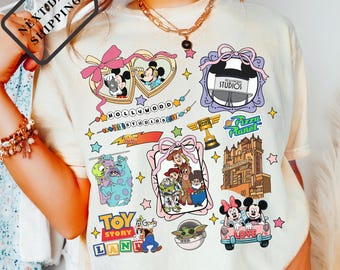 Comfort Colors® Disney Hollywood Studios Tee, Mickey and Friends Park Shirt, Magical Disney Studios Vacation Tee Q0484