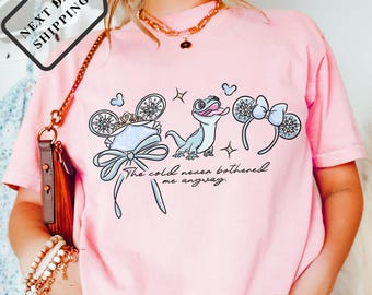 Comfort Color® Disney Elsa Coquette T-Shirt Disneyland Frozen Shirt Disney Princess Gift Sweatshirt Disney Anna tee Disney Trip Shirt 00105