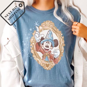 Comfort Color® Disney Fantasia Mickey Shirt Disney Magic Sorcerer MickeyTee Retro Wizard Mickey Vintage Aesthetic Shirt 0019