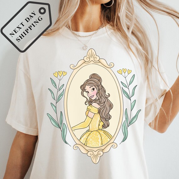 Comfort Colors® Disney Belle Princess Coquette Bow Shirt, Beauty and the Beast Tee, Belle Princess Shirt, Disney Trip Tee, Gift for Her 0097