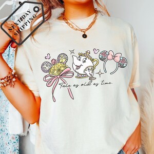 Comfort Color® Disney Princess Belle Vintage Shirt belle's bookshop tee Disney Girl Trip Shirt Belle rose shirt Disney trip Sweatshirt 0046 image 4
