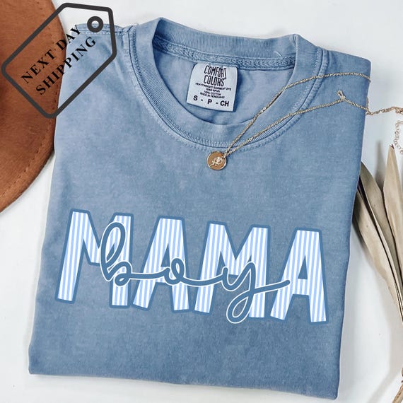 Comfort Colors® Boy Mama Tee, Mothers Day Mom Shirt, Mom Life Shirt, Pregnancy Announcement Boy Mama Shirt, Gift for New Mom Q0448