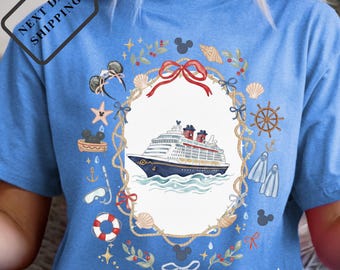 Disney Cruise Family Shirt, Matching Cruise Trip Tee, Nautical Mickey Vacation Tee, Disney Ocean Travel Tee, Cruise Day Shirt Q0155