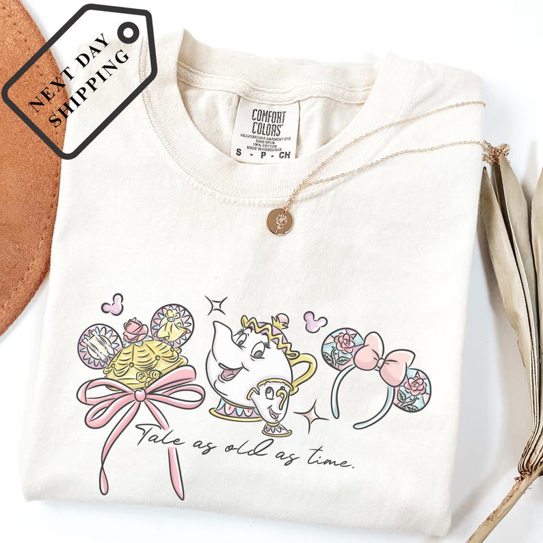 Comfort Color® Disney Princess Belle Vintage Shirt belle's bookshop tee Disney Girl Trip Shirt Belle rose shirt Disney trip Sweatshirt 0046 image 1