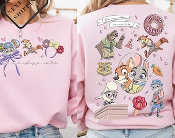 Comfort Colors® Zootopia Nick & Judy Tee, Retro Zootropolis Shirt, Disney Zootopia Trip 2026 Tee, WDW Adventure Tee Q0463