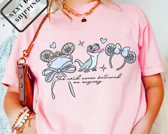Comfort Color® Disney Elsa Coquette T-Shirt Disneyland Frozen Shirt Disney Princess Gift Sweatshirt Disney Anna tee Disney Trip Shirt 00105