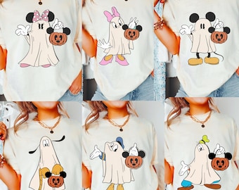 Comfort Color® Disney Mickey and Friends Halloween Shirt Disney Trick or Treat Mickeys not so scary Fall Vibe Sweat Disneyworld Pumpkin 006