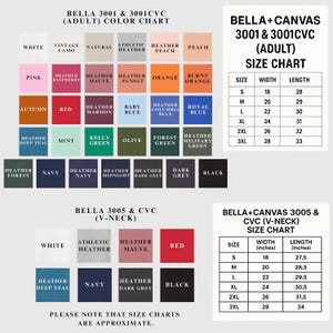 a color chart for adult-sized clothing, including a variety of colors and sizes. The chart provides a visual representation of the different color options available for the clothing items.