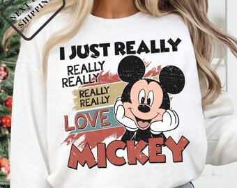 Comfort Colors® Classic Mickey Retro Tee, Vintage Disney Mickey Shirt, Old School Mickey Mouse Tee, Disney Vacation Tee Q0457