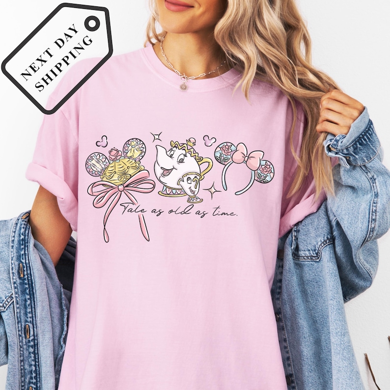 Comfort Color® Disney Princess Belle Vintage Shirt belle's bookshop tee Disney Girl Trip Shirt Belle rose shirt Disney trip Sweatshirt 0046 image 6