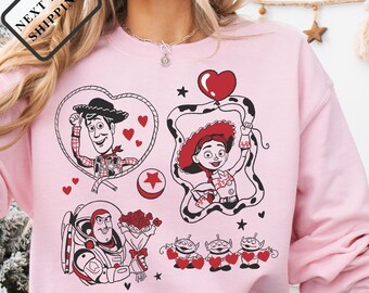 Comfort Colors® Toy Story Valentines Day Tee, WDW Toy Story Shirt, Disney Pixar Toy Story Shirt, Toy Story Characters Tee Q0451