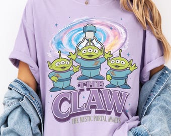 Comfort Colors® Disney Toy Story Alien Shirt The Claw The Mystic Portal Awaits Toy Story Alien Tee Disney Pixar Shirt Disney Trip Tee Q0774