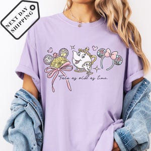 Comfort Color® Disney Princess Belle Vintage Shirt belle's bookshop tee Disney Girl Trip Shirt Belle rose shirt Disney trip Sweatshirt 0046 image 5
