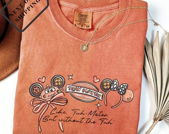 Comfort Color® Disney Tow Mater Coquette Bow Shirt Disney Cars Shirt Disney Pixar Characters Disney Trip Shirt tow Mater Sweater 0047