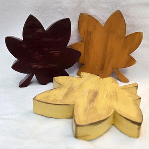 Fall wooden leaves - Fall/Autumn decoration