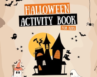 Libro de actividades de Halloween para niños: 16 páginas de diversión espeluznante (Descargar), hojas de trabajo de Halloween para preescolares