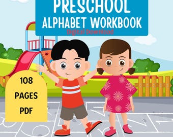 Alphabet Nachverfolgungs-Arbeitsmappe: ABC-Lernbuch für Vorschulkinder (druckbare PDF)