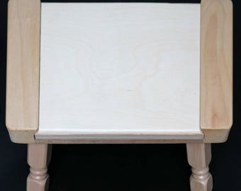 Wooden Puzzle Stool Top for 9x11 Puzzles
