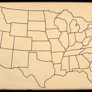 US Map Puzzle. Educational toy puzzle for learning and teaching preschool elementary school children their geography of states and capitals. image 3