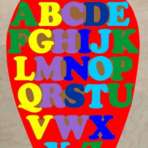 Personalized Name Puzzle Alphabet ABC Theme...Every preschool child needs a good Alphabet puzzle to learn their ABC&#39;s...educational fun!!!
