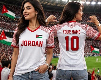 Jordan Soccer Jersey Custom Name And Number, Personalized Jordan Football Shirt, Jordan Fan Jersey, Custom Football Jersey