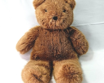 Vintage Dakin Teddy Bear 1991 Plush Stuffed Animal Brown Bear Nursery Decor 16 Inch