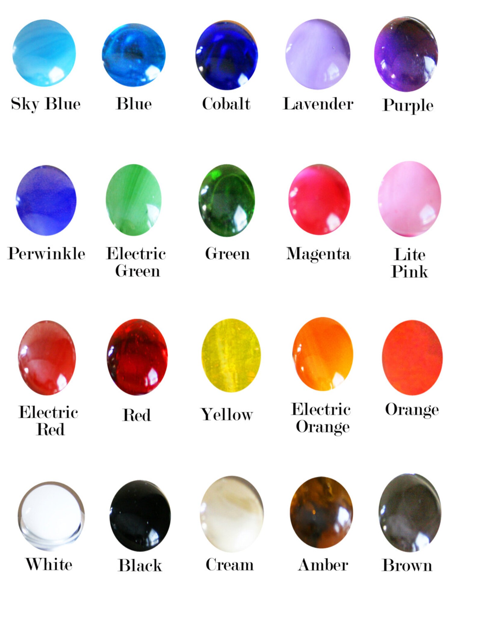 Colorful Glass Knobs and Pulls/kitchen Etsy