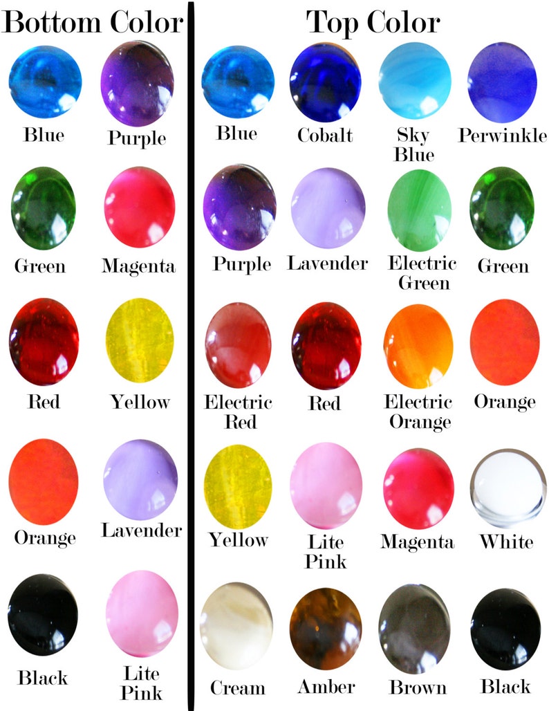 Colorful Glass Knobs and Pulls/kitchen Knobs/ Etsy