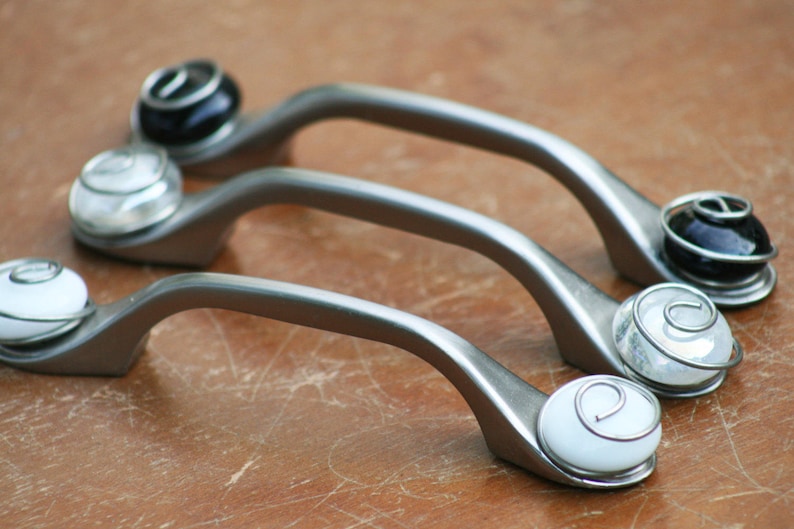 Colorful Glass Knobs and Pulls/kitchen Etsy