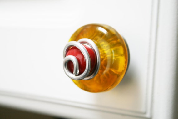Colorful Glass Cabinet Knobs And Pulls Kitchen Cabinet Knobs Etsy