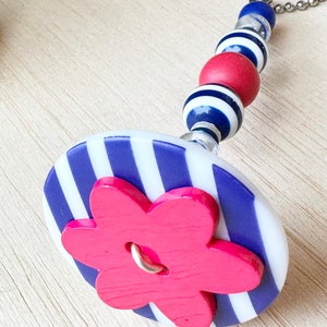 Light Pull & Ceiling Fan Pull / Colorful / Polymer Clay and Glass Beads / Home Decor /Funktini / Glass Fan Pull / Beaded Fan Pull