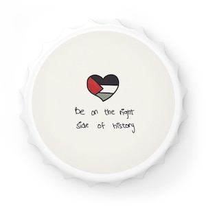Palestinian Heart Bottle Opener - Unique Gift for Activists, Home Bar Essentials, Celebration Ready, Festive Occasion, Collectible