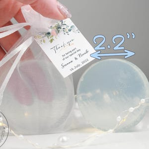 Parfümfreie Seifengeschenke ohne Zusätze mit personalisiertem benutzerdefiniertem Anhänger, Seife für Rückgabegeschenk, Gastgeschenke, Bio-Seife, nicht parfümierte Seife