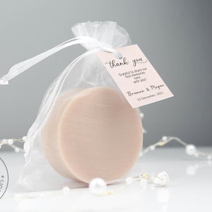 Hausgemachte Ziegenmilch-Honig-Seife mit benutzerdefiniertem Anhänger für Gastgeschenke, Hochzeitsgeschenke für Gäste in großen Mengen, Duschgeschenke