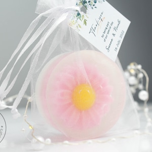 Handgefertigte Seife Hochzeits-Gastgeschenke mit benutzerdefinierten Tags für Gastgeschenk, Seife für Rückgabegeschenk, personalisiertes Gastgeschenk, Goodie Bags, Duschgeschenke
