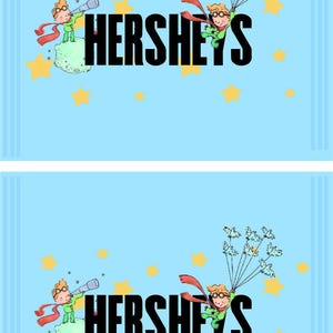 Etiquetas tamaño Carta de 10 cm x 16 cm para Hersheys "Principito"