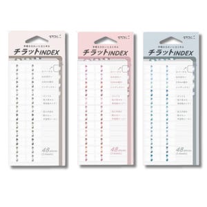 Midori Index Label S Chiratto Anzahl Grau, Pink, Blau Design Phil Chiratto Index Clips