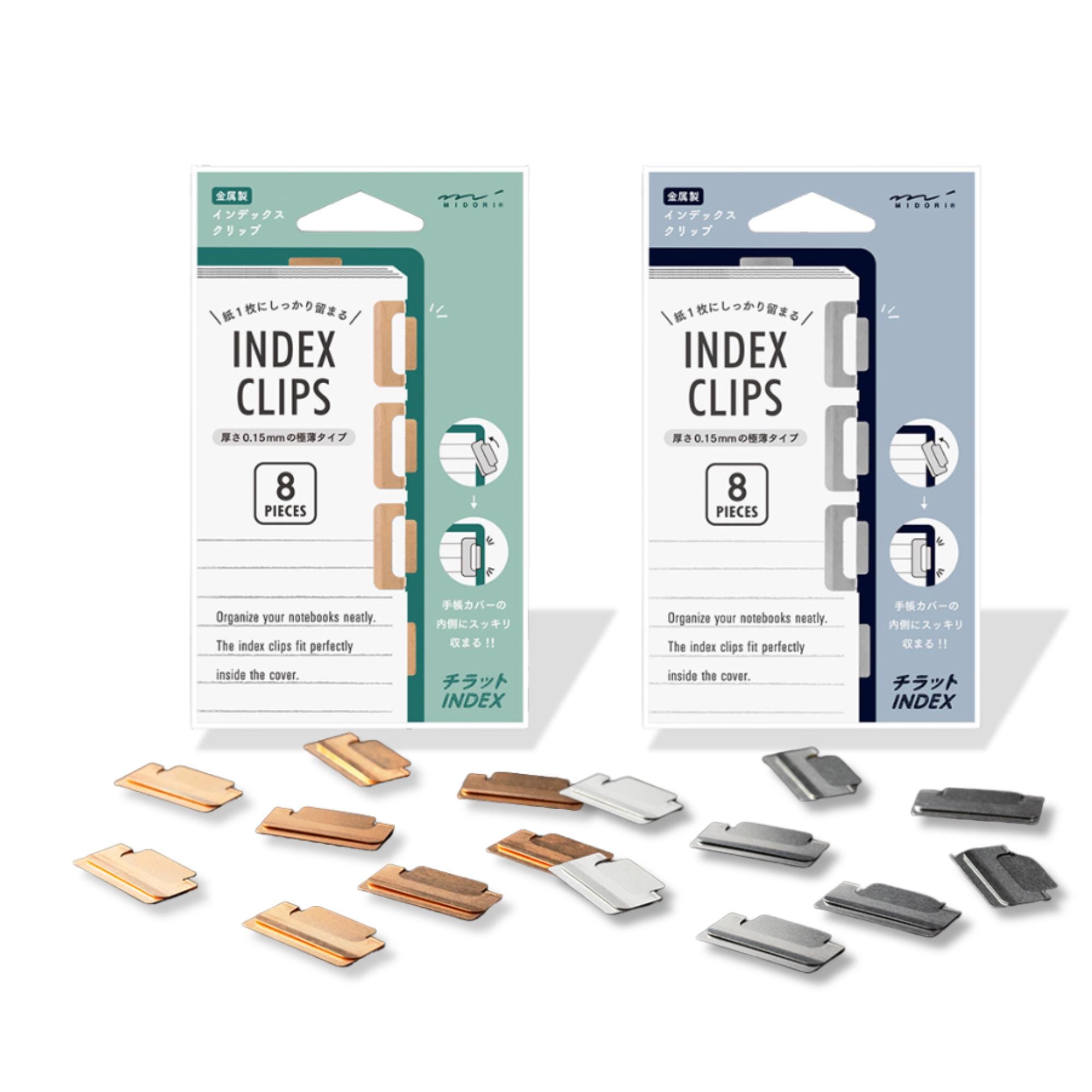 Midori Index Clips Chiratto Minimalist clips