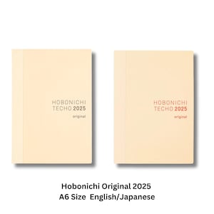 Hobonichi Techo Planner Book A6  2025 (January Start) A6 Size / Daily / Jan start / Mon start