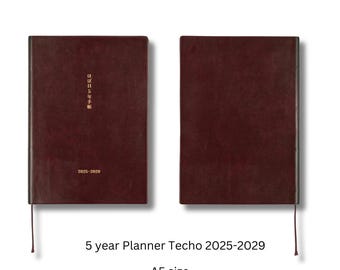 Hobonichi 5 year Techo 2025-2029 A5 size , Starts January 2025 Japanese  Planner