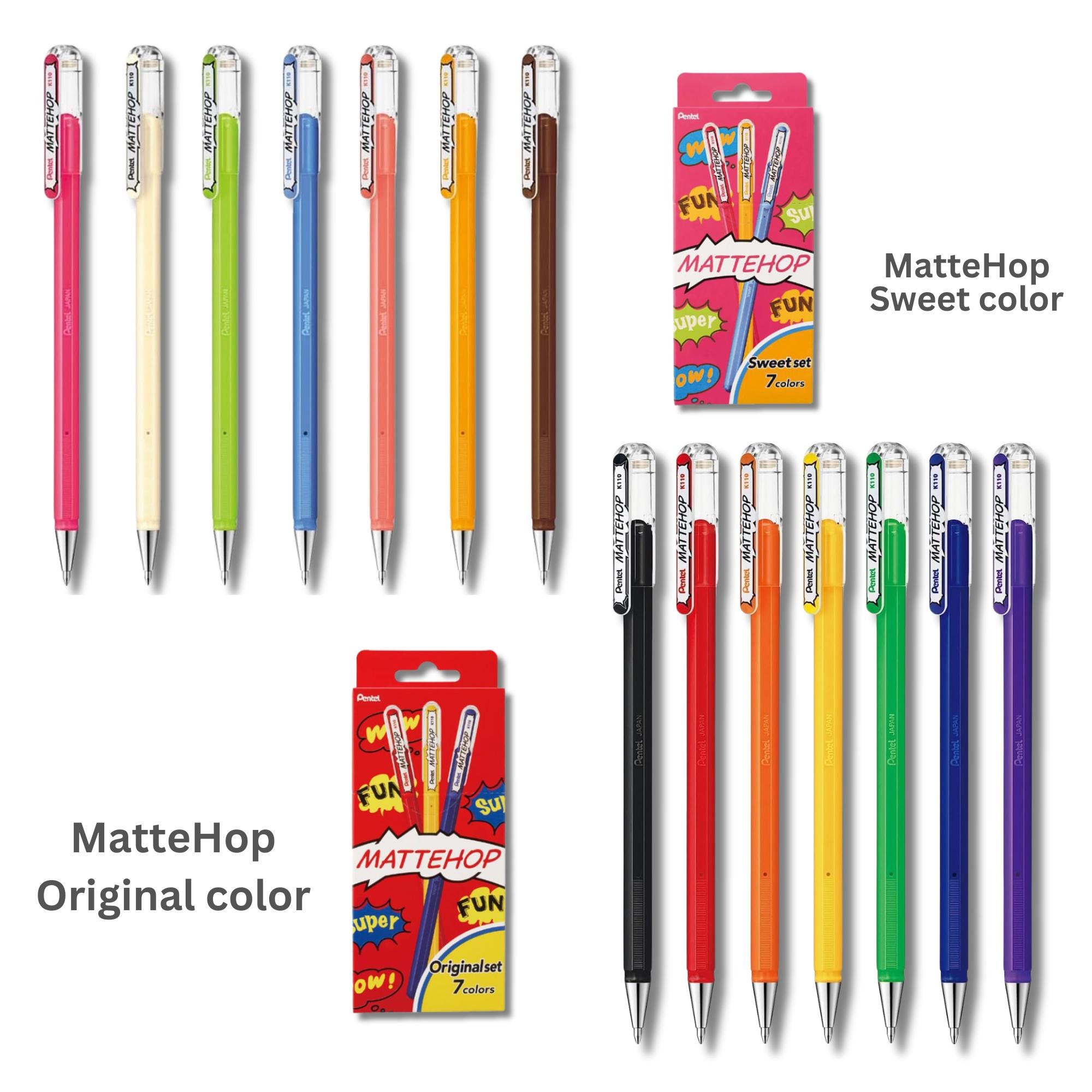 Pentel R.S.V.P. Bolígrafo, Punto Fino, 0.7 , Tinta Negra, Paquete Con