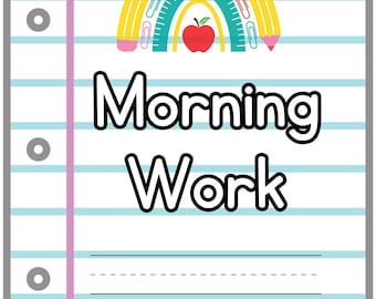 Morning Work